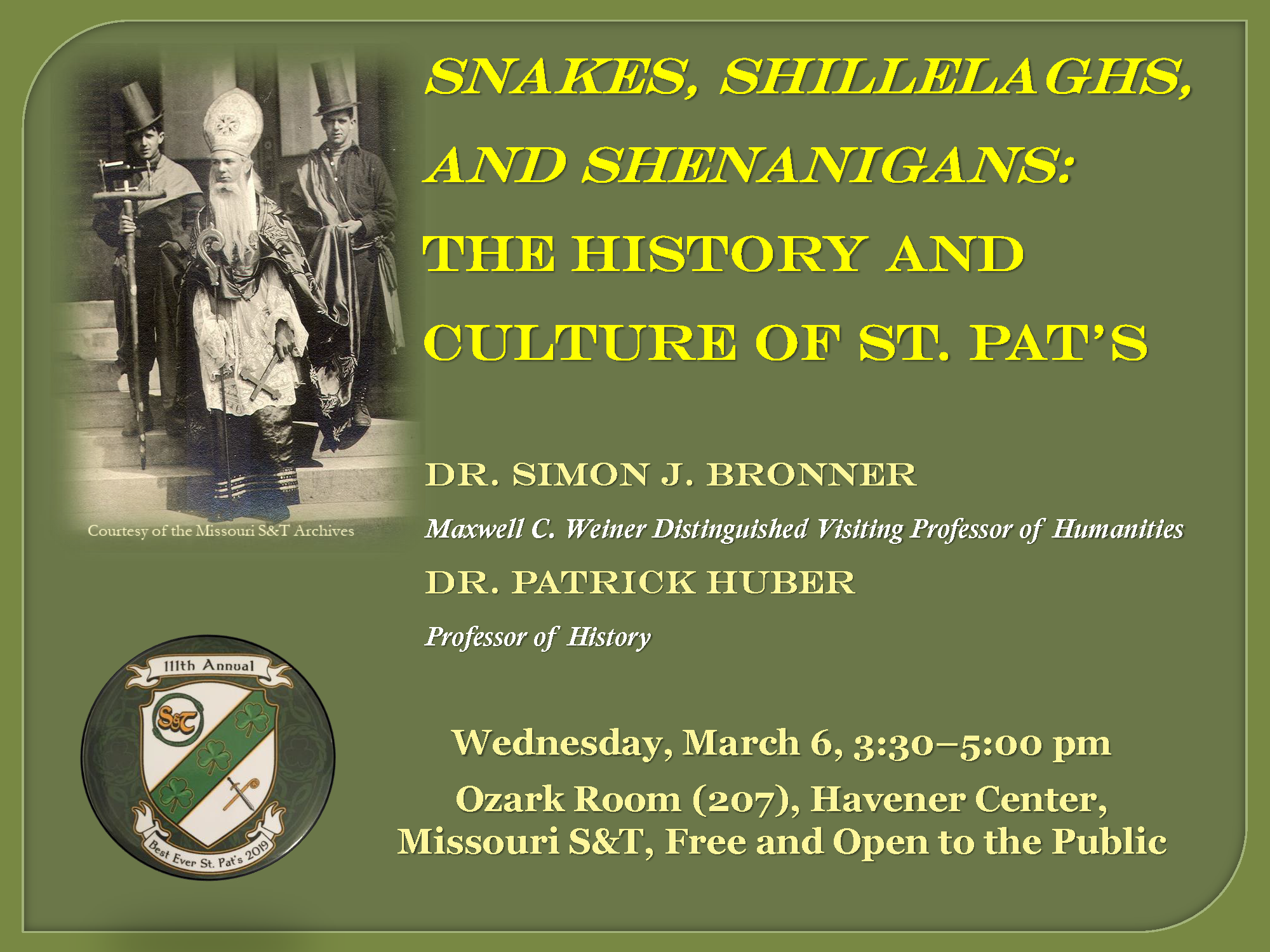 History of St. Pat's flyer
